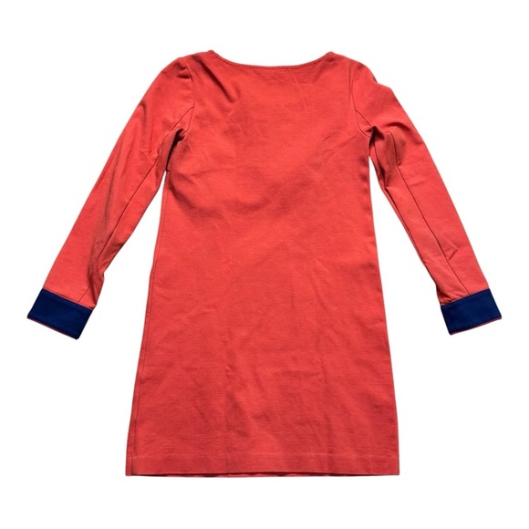 Girls' Red and Blue Long Sleeve Dress - Picture 3 of 4